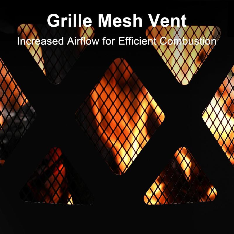 2-in-1 Wood Fire Pit will Grill